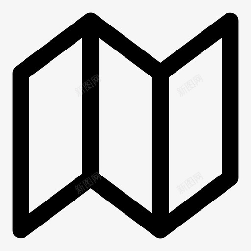 地图小册子目的地图标svg_新图网 https://ixintu.com mnml10 地图 小册子 折叠 指南 方向 目的地