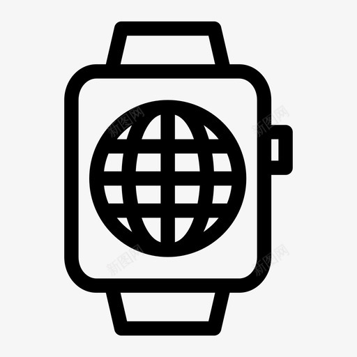 智能手表球苹果智能手表时钟图标svg_新图网 https://ixintu.com 技术 时钟 智能手表 智能手表球 苹果智能手表