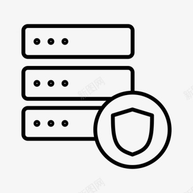 安全服务器受保护数据受保护服务器图标图标