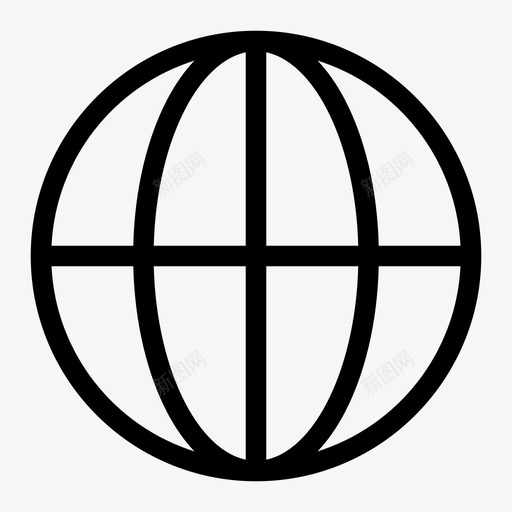 球形圆形地球图标svg_新图网 https://ixintu.com 世界 圆形 地球 基本粗体 球体 球形