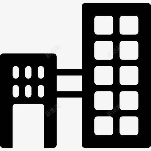 办公室建筑商业图标svg_新图网 https://ixintu.com 办公室 商业 场所实心图标 建筑