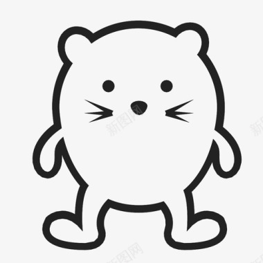 仓鼠可爱老鼠图标图标
