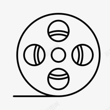 电影卷电影院好莱坞图标图标
