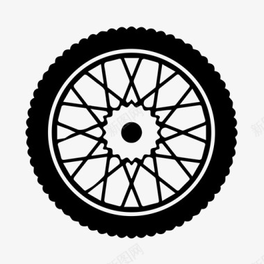车轮自行车摩托车图标图标