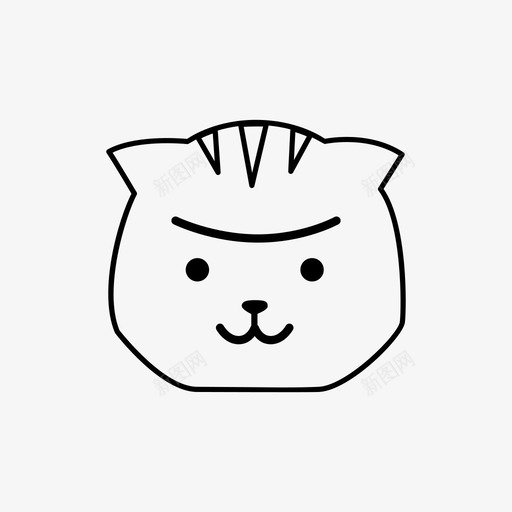 愤怒好斗猫图标svg_新图网 https://ixintu.com 不开心 好斗 恶作剧 恶意 愤怒 猫 猫图标情绪 疯