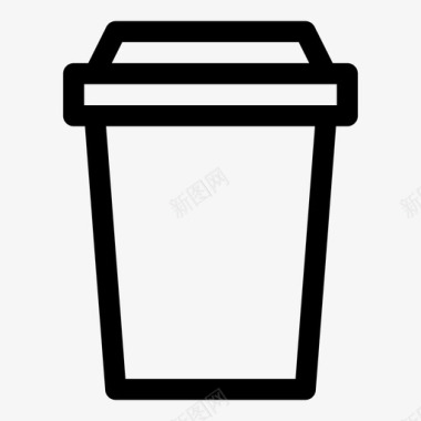 去杯咖啡热饮图标图标
