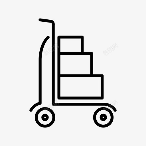 行李重型物品装载图标svg_新图网 https://ixintu.com 批发 行李 装载 运输 重型物品