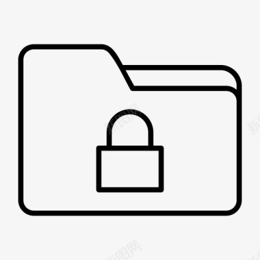 锁定文件夹数据存储数据库图标图标