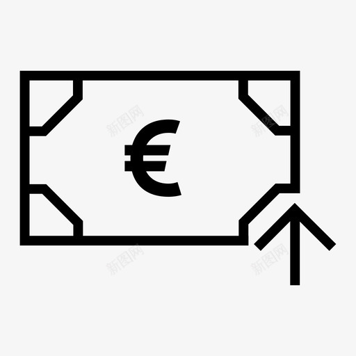 欧元存款票据货币图标svg_新图网 https://ixintu.com hexa图标集 支付 欧元存款 票据 货币