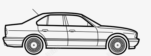 宝马5系第三代汽车宝马5系图标svg_新图网 https://ixintu.com 宝马5系 宝马5系第三代 旧车 汽车