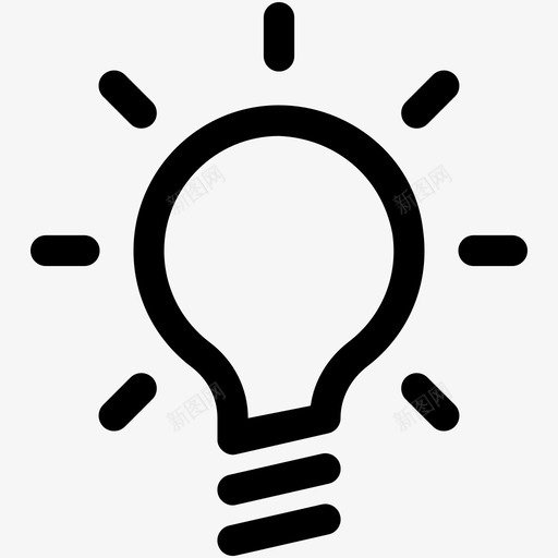 创意大脑灯泡图标svg_新图网 https://ixintu.com 创意 创新 大脑 学校和教育可爱的图标 思想 灯泡 过程