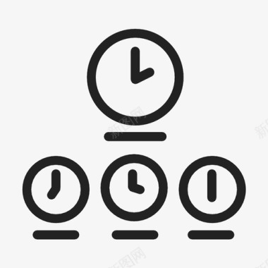 时间表机场时钟图标图标