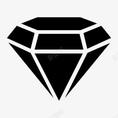 钻石同素异形体宝石图标图标