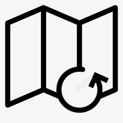 地图加载地图小册子传单图标高清图片