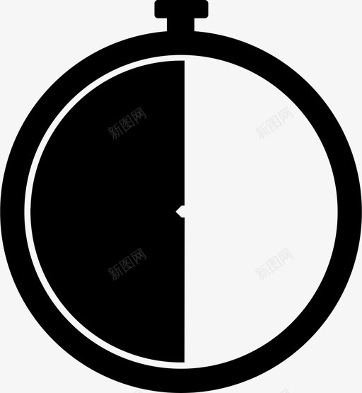 计时器秒运动图标svg_新图网 https://ixintu.com 停止计时器 秒 秒表 计时器 运动