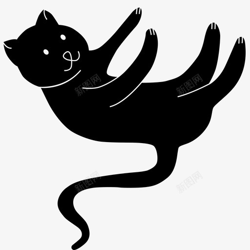 玩猫动物小猫图标svg_新图网 https://ixintu.com 动物 好玩 宠物 小猫 玩猫