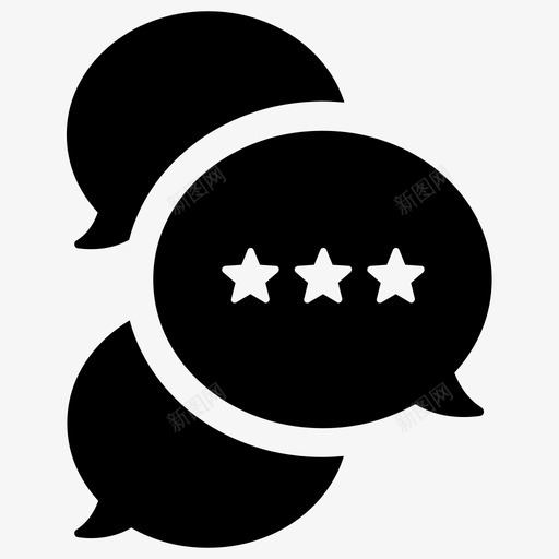 评分反馈优质服务图标svg_新图网 https://ixintu.com 优质服务 反馈 群聊 评分