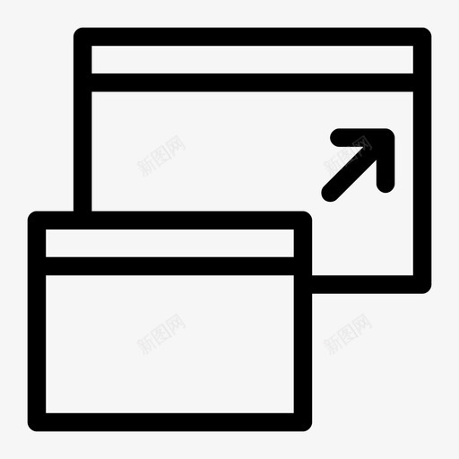 窗口应用程序最大化图标svg_新图网 https://ixintu.com 屏幕 应用程序 最大化 窗口 调整大小
