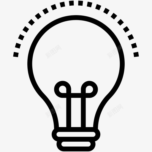 灯泡开关电源图标svg_新图网 https://ixintu.com 使用 创意 开关 灯具 灯泡 现代商业线图标 电气 电源 访问