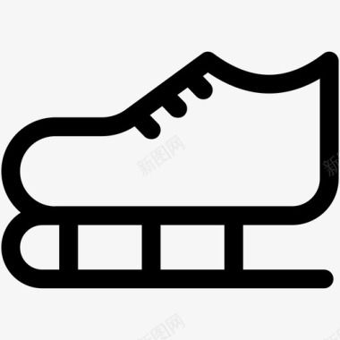溜冰鞋轮滑鞋运动图标集图标