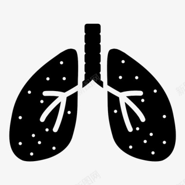 呼吸系统解剖学呼吸图标图标