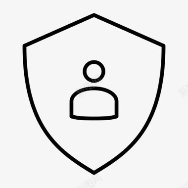 用户屏蔽防病毒安全徽章图标图标