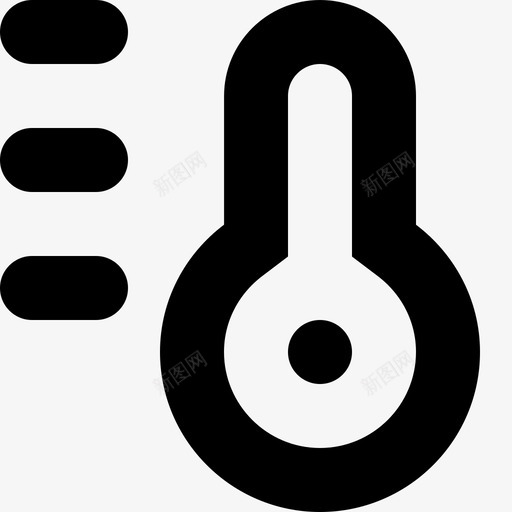 温度计预报热度图标svg_新图网 https://ixintu.com 天气 温度 温度计 热度 预报