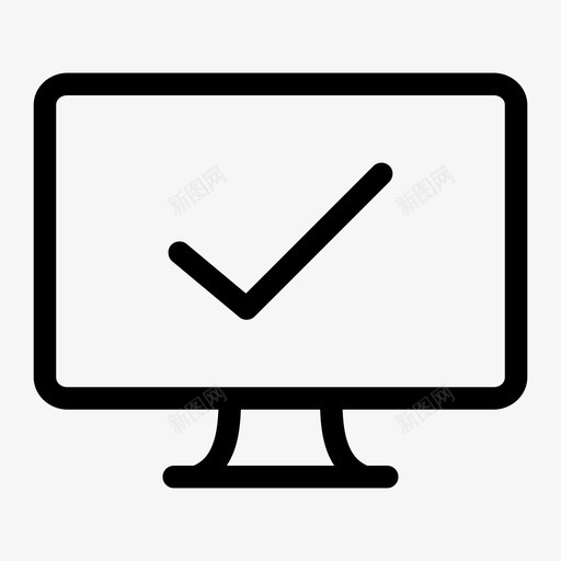 计算机监视器批准计算机屏幕显示器图标svg_新图网 https://ixintu.com lcd监视器 led监视器 显示器 计算机屏幕 计算机监视器批准
