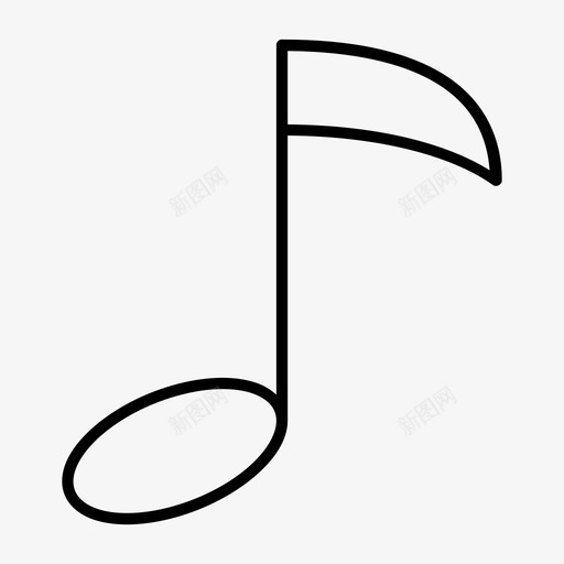 音符唱歌歌曲图标svg_新图网 https://ixintu.com 唱歌 歌曲 移动应用程序 调音 音符