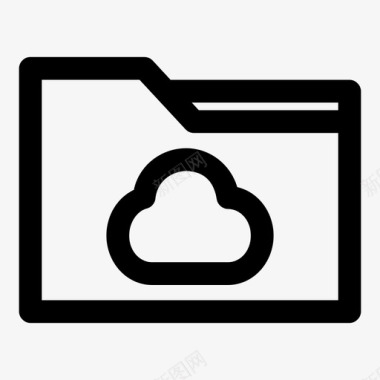 云文件夹数据存储数据库图标图标