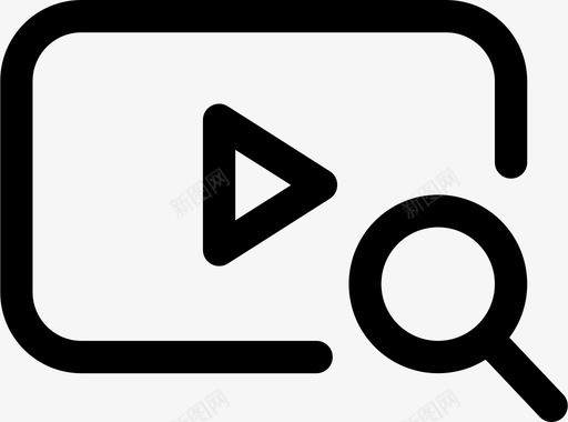 视频搜索批准检查图标svg_新图网 https://ixintu.com 批准 搜索 检查 活动应用程序 策划 视频搜索