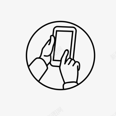 触摸电话智能手机敏感图标图标