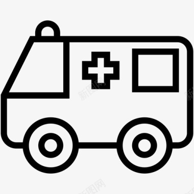 救护车救护车服务医疗急救图标图标