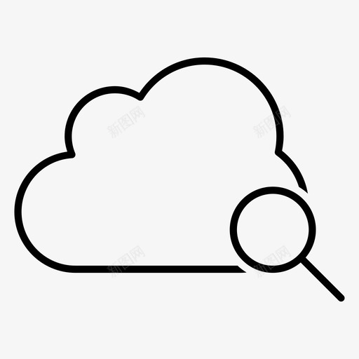 云查找云计算云数据图标svg_新图网 https://ixintu.com 云 云数据 云服务 云查找 云计算 天气