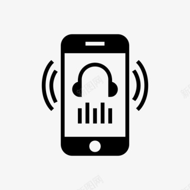 音乐播放器应用程序耳机图标图标