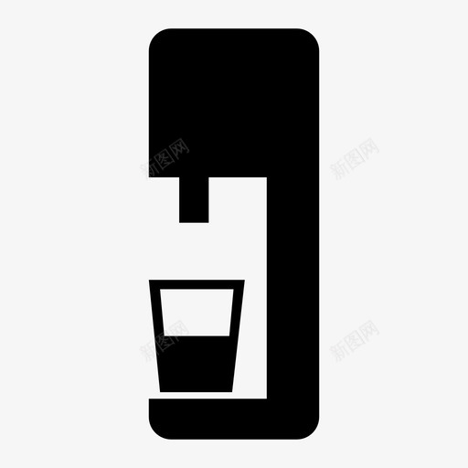 饮水机冷水浓缩咖啡机图标svg_新图网 https://ixintu.com 冷水 净化器 浓缩咖啡机 热水 矿泉水 饮水机