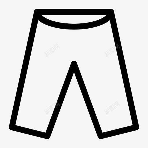 裤子衣服套装图标svg_新图网 https://ixintu.com 套装 时尚媒介 衣服 裤子