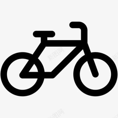 自行车交通工具交通工具可爱的图标图标