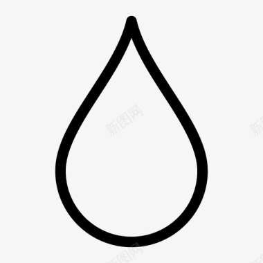 水水滴水合物图标图标