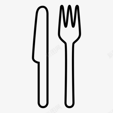 采购产品刀叉刀叉餐具图标图标