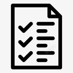 已办事项检查表已检查报告图标高清图片