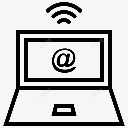 笔记本电脑电子产品和设备线路图标svg_新图网 https://ixintu.com 电子产品和设备线路图标 笔记本电脑