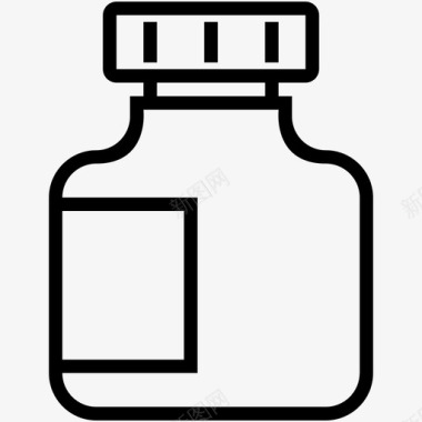 药品罐药品药瓶图标图标