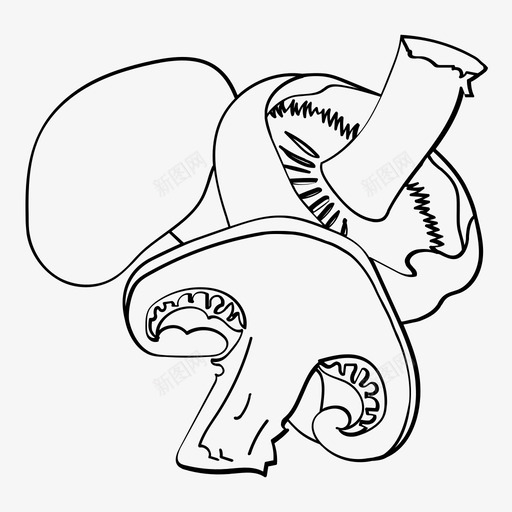 蘑菇烹饪真菌图标svg_新图网 https://ixintu.com 水果和蔬菜概述 烹饪 真菌 蔬菜 蘑菇 野生