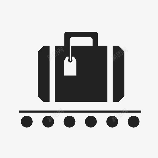 行李机场行李传送带图标svg_新图网 https://ixintu.com 交通 旅游 旅行 机场 行李 行李传送带 行李箱