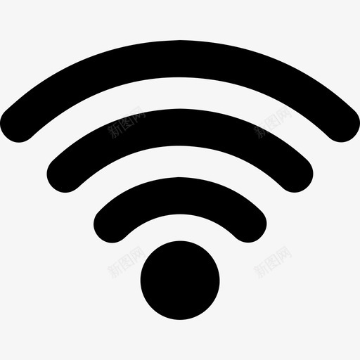 wifi信号音量图标svg_新图网 https://ixintu.com wifi 信号 无线 音量