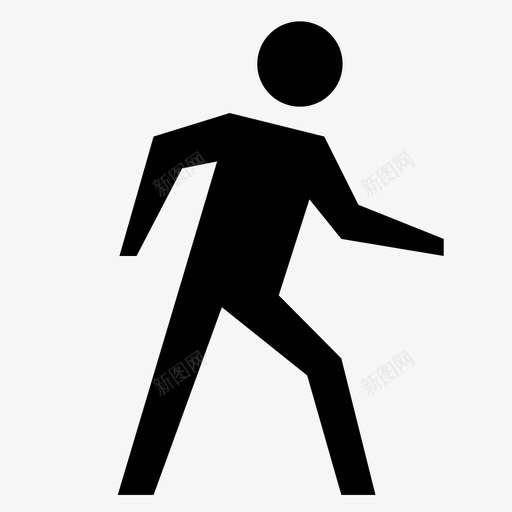 人走脚步图标svg_新图网 https://ixintu.com 人走 步 脚 跑 运输和物流字形