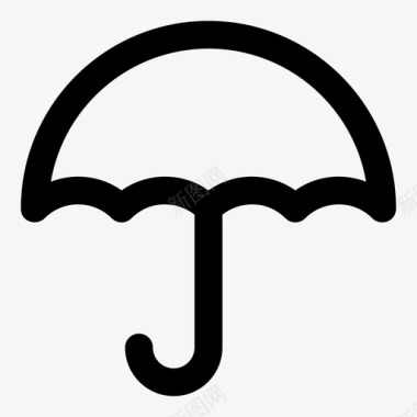 雨伞盖防护图标图标