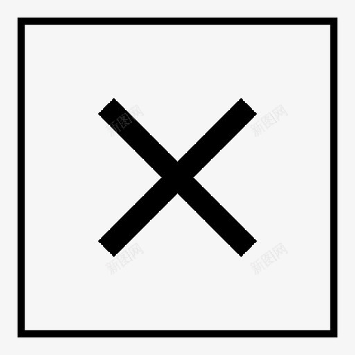 指示擦除标记图标svg_新图网 https://ixintu.com 拒绝 指示 指示标记为负片 擦除 标记 移除 负片