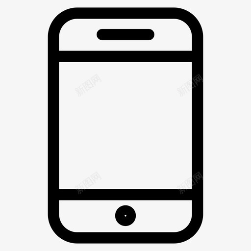 智能手机通讯iphone图标svg_新图网 https://ixintu.com iphone 手机 智能手机 用户界面图标集 通讯